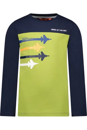 TYGO & vito Jongens shirt Airplanes Navy