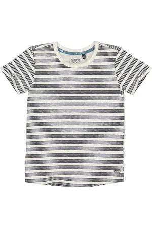 Quapi Jongens t-shirt Qtamas aop Off White Stripe