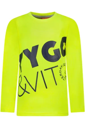 TYGO & vito Jongens shirt Neon Bodyprint Safety