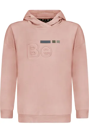 Bellaire Jongens hoodie met 3d print Misty Rose