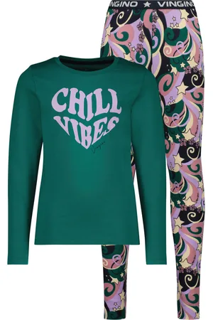 Vingino Meiden pyjama Wende Dark Forest