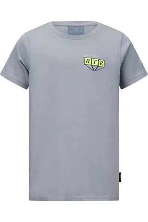 Retour Jongens t-shirt Chiel Light Steel