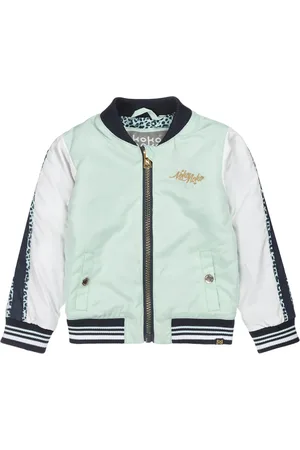 Koko Meisjes zomerjas bomberstyle en print achterop Mint