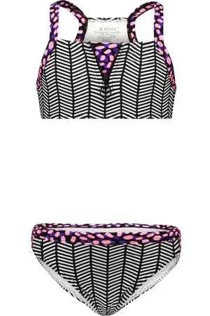 B.Nosy Meisjes bikini met zipper detail Chevron aop