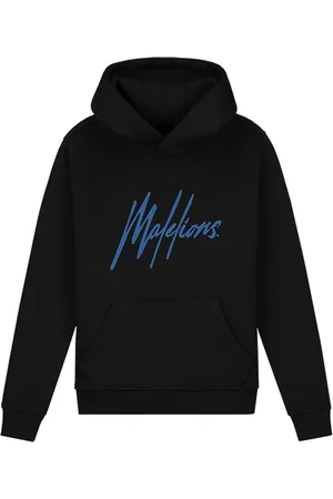 Malelions Jongens hoodie Striped Signature Cobalt