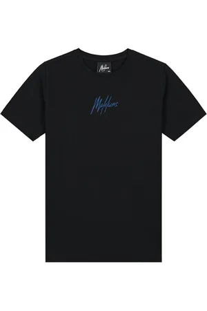 Malelions Jongens t-shirt Striped Signature Cobalt