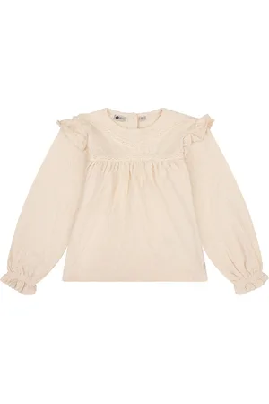 Daily7 Meisjes blouse Fancy Tape Sandshell