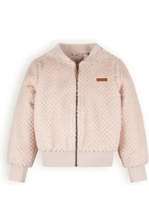 NoNo Meisjes bomber vest Dita Pearled Ivory