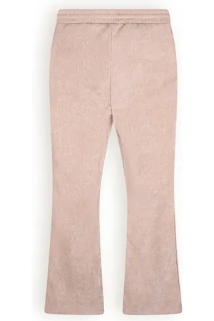 NoNo Meisjes flared pants velvet Sady Pearled Ivory