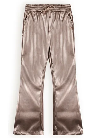 NoNo Meisjes flared pants coated Suna Sand Blush