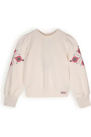NoNo Meisjes sweater Kulet Pearled Ivory