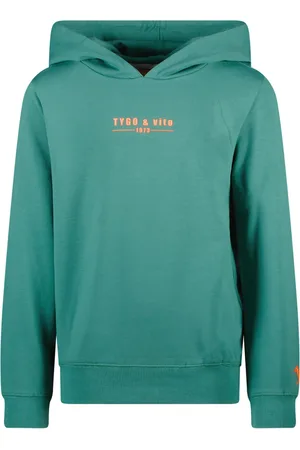 TYGO & vito Jongens hoodie Hugo Sea Green