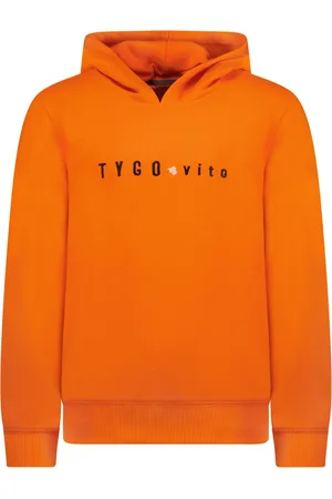 TYGO & vito Jongens hoodie met geborduurd logo Noos Clownfish