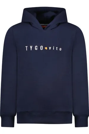 TYGO & vito Jongens hoodie met geborduurd logo Noos