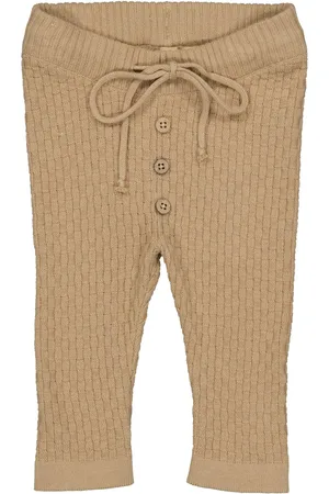 LEVV Newborn baby jongens broek Zowi Brown Tan