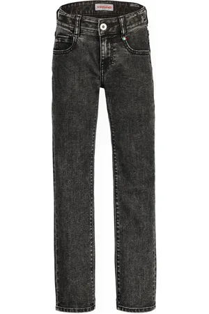 Vingino Jongens jeans Baggio Regular Fit Washed Black