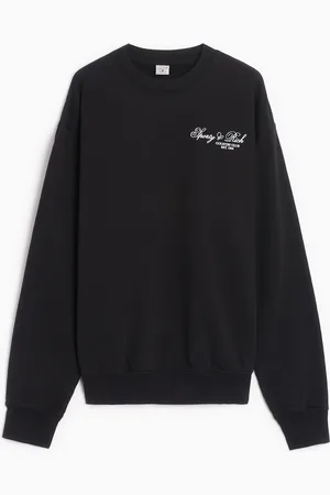 Sporty & Rich Villa Unisex Sweatshirt Ref. CR844BK Kleur Maat L