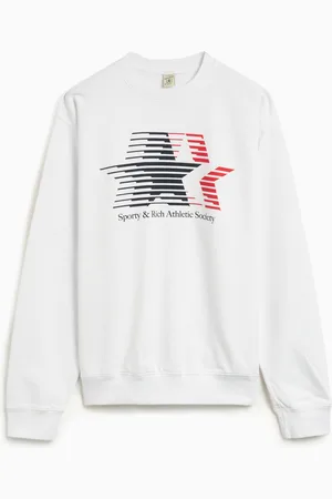 Sporty & Rich Athletic Society Unisex Sweatshirt Ref. ST071503162WH01 Kleur Maat S