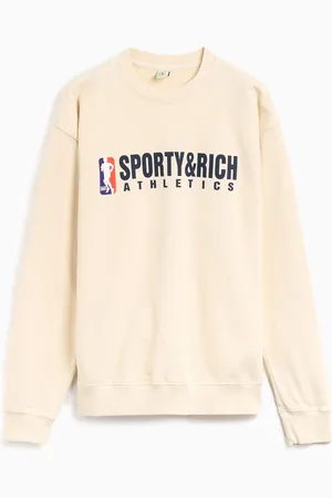 Sporty & Rich Team Logo Unisex Sweatshirt Ref. WS067S410TC Kleur Maat L