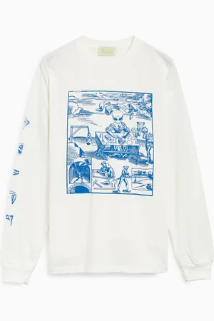 ARIES Alien Woodcut Unisex Long Sleeve T-Shirt Ref. RUAR60020 Kleur Maat XL