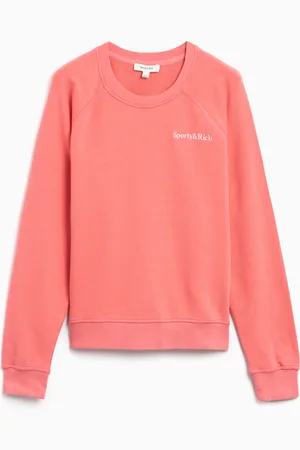 Sporty & Rich Serif Logo Soft Unisex Sweatshirt Ref. WS047S402SC Kleur Maat L
