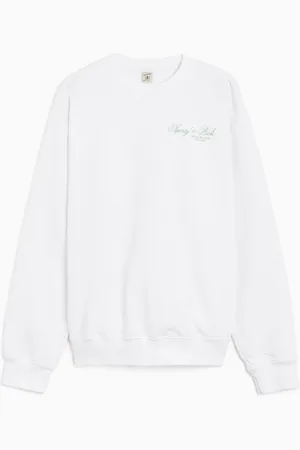 Sporty & Rich Villa Unisex Sweatshirt Ref. CR864WH Kleur Maat M