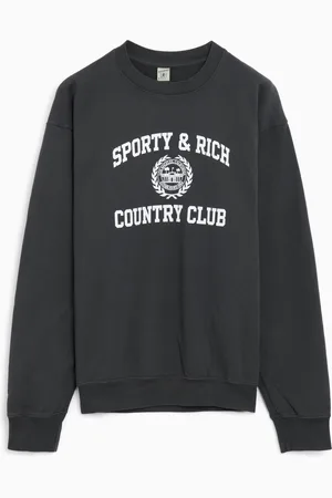 Sporty & Rich Varsity Crest Unisex Sweatshirt Ref. WS067S409VF Kleur Maat XL