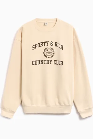 Sporty & Rich Varsity Crest Unisex Sweatshirt Ref. ST071511218CR01 Kleur Maat L