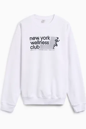 Sporty & Rich USA Wellness Club Unisex Sweatshirt Ref. ST071506128WH01 Kleur Maat S