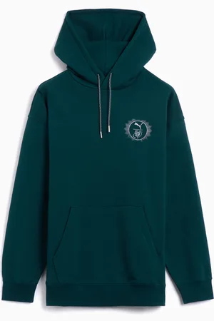 PUMA X Harry Potter Unisex Relaxed Graphic Hoodie "Slytherin" Ref. 630093-60 Kleur Maat S