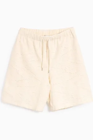 Arte Antwerp Crochet Relaxed Korte Broek voor heren Ref. SS25-234SHO-Cream Kleur Maat XS