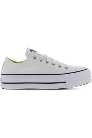 Converse Ctas Lift Ox Dames Schoenen - Wit - Maat: 36 - Canvas - Foot Locker
