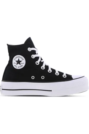 Converse Ctas Lift High Dames Schoenen - Zwart - Maat: 36.5 - Canvas - Foot Locker