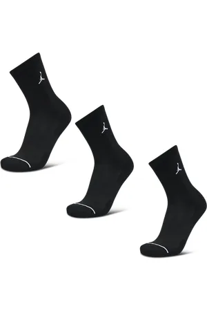 Jordan Everyday Max Crew 3 Pack Unisex Sokken - Zwart - Maat: 35 - 38 - Foot Locker