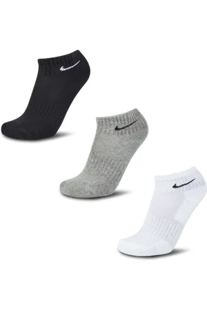 Nike Everyday Cushioned Ankle 3 Pack Unisex Sokken - Wit - Maat: 34 - 38 - Foot Locker