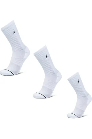 Jordan Everyday Cushioned Crew 3 Pack Unisex Sokken - Wit - Maat: 35 - 38 - Foot Locker