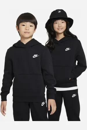 Nike Club Unisex Hoodies - Zwart - Maat: 122 - 128 CM - Foot Locker