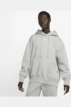 Nike Sportswear Dames Hoodies - Grijs - Maat: 36 - Katoengeweven - Foot Locker