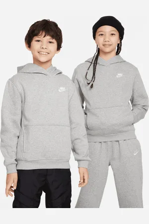 Nike Club Unisex Hoodies - Grijs - Maat: 137 - 147 CM - Foot Locker