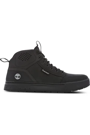 Timberland Maple Grove Sport Mid Heren Schoenen - Zwart - Maat: 41.5 - Leer - Foot Locker