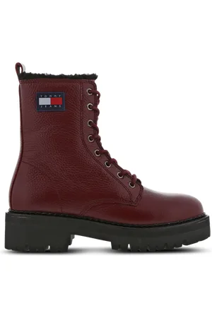 Tommy Hilfiger Urban Dames Schoenen - Rood - Maat: 39 - Leer - Foot Locker