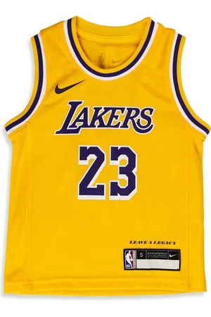 Nike NBA Unisex Trainingspakken - Geel - Maat: 74 - 80 CM - Poly Mesh - Foot Locker