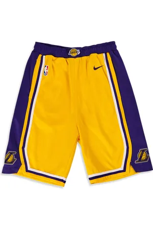 Nike NBA Unisex Korte Broeken - Geel - Maat: 145 - 160 CM - Poly Mesh - Foot Locker