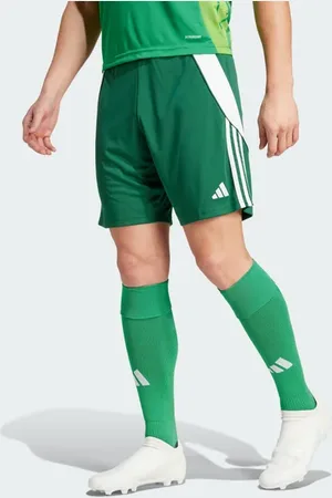adidas Tiro 24 Heren Korte Broeken - Groen - Maat: XS - Katoen Canvas - Foot Locker