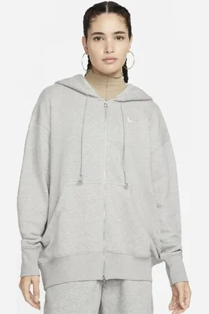 Nike Sportswear Dames Hoodies - Grijs - Maat: 38 - Katoengeweven - Foot Locker