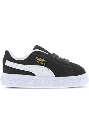PUMA Suede Unisex Schoenen - Zwart - Maat: 22 - Suède - Foot Locker