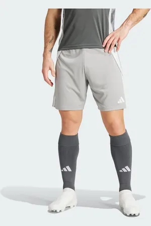 adidas Tiro 24 Heren Korte Broeken - Grijs - Maat: XS - Katoen Canvas - Foot Locker