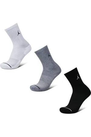 Jordan Everyday Cushioned Crew 3 Pack Unisex Sokken - Wit - Maat: 39 - 42 - Foot Locker