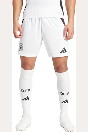 adidas Deutschland Dfb 24 Home Heren Korte Broeken - Wit - Maat: XS - Katoen Canvas - Foot Locker