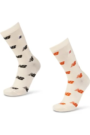 New Balance Crew 2 Pack Unisex Sokken - Oranje - Maat: 43-46 - Katoen - Foot Locker